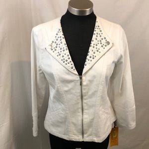 Ruby Rd. White Jacket Size 8